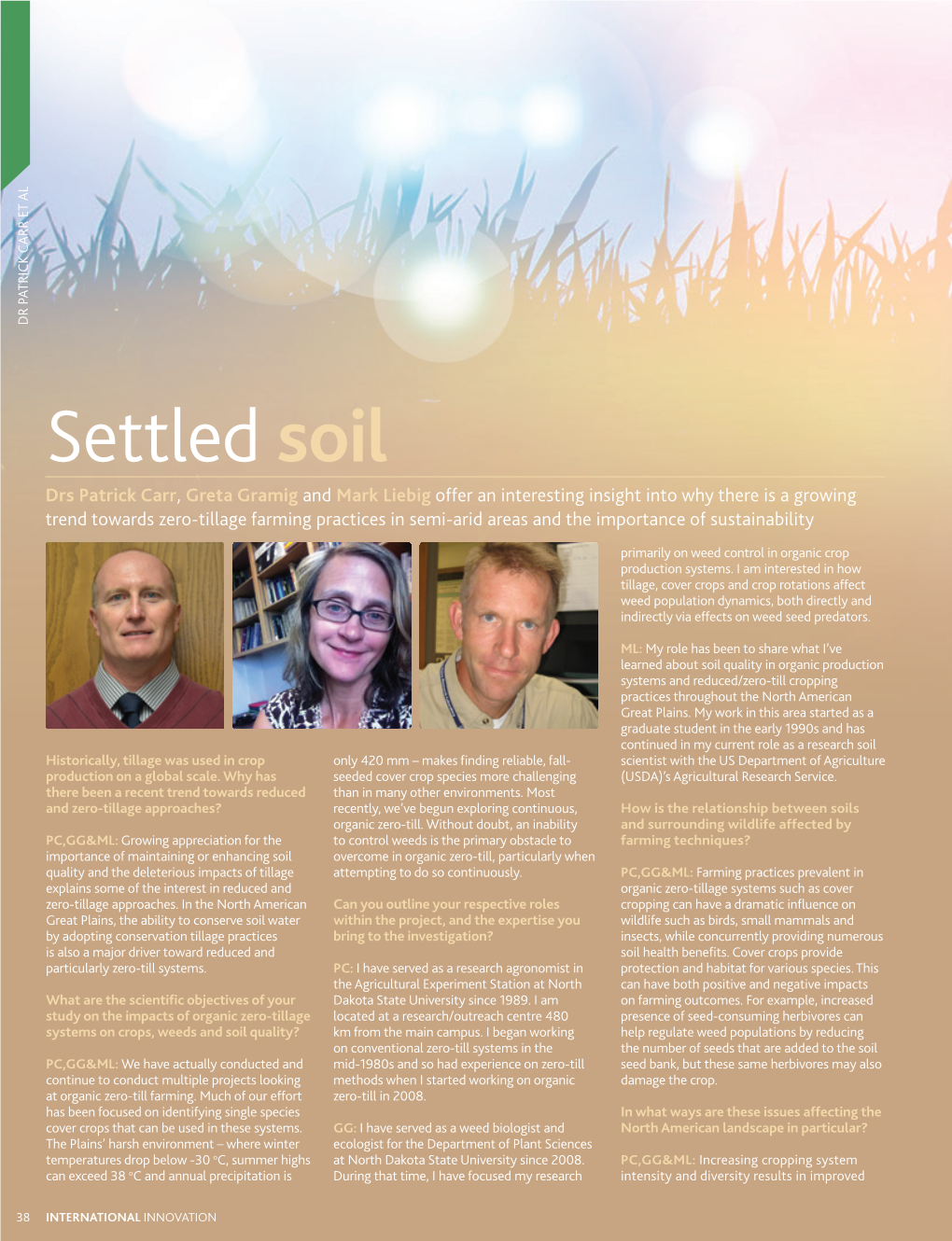 Settled Soil