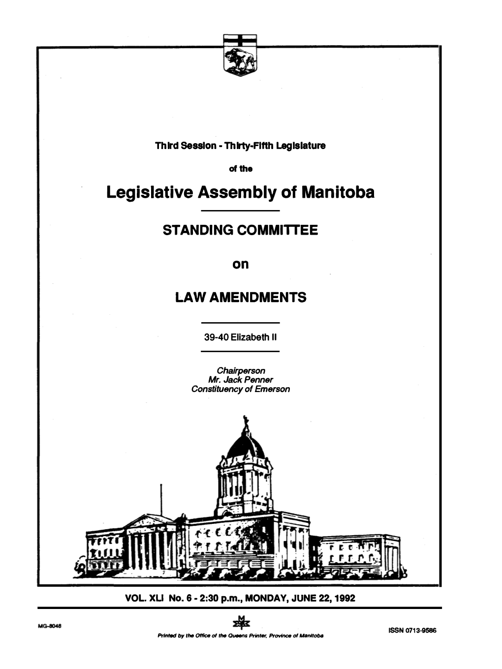 Legislative Assembly of Manitoba