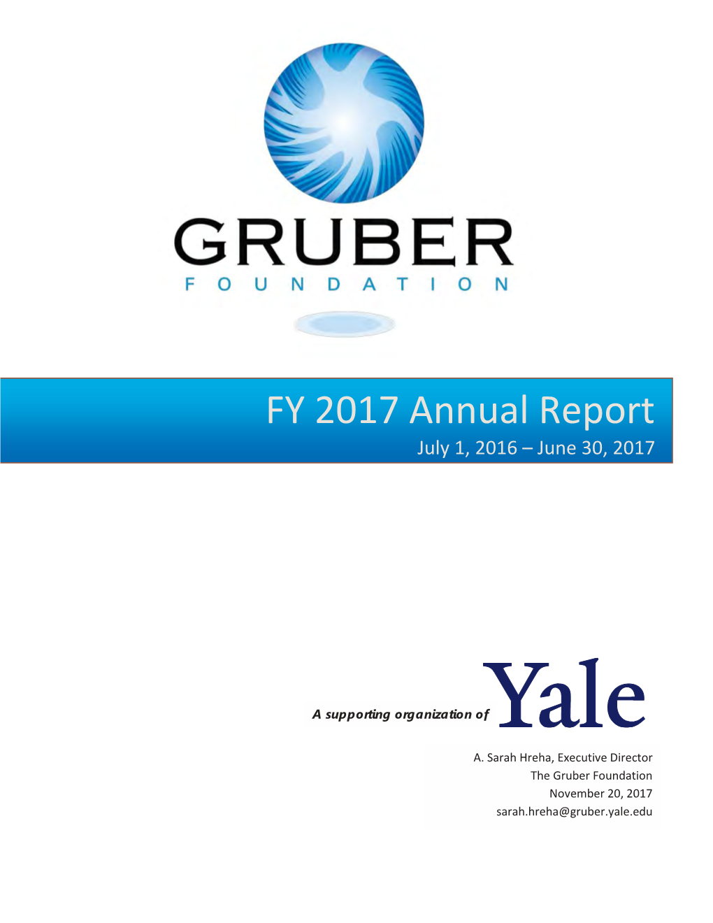FY 2017 Annual Report July 1, 2016 – June 30, 2017