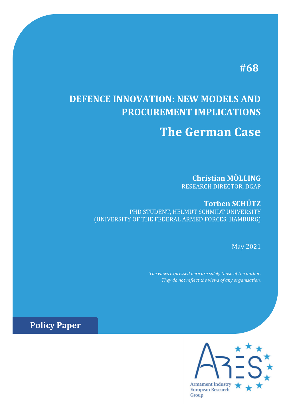 NEW MODELS and PROCUREMENT IMPLICATIONS. the German Case / May 2021