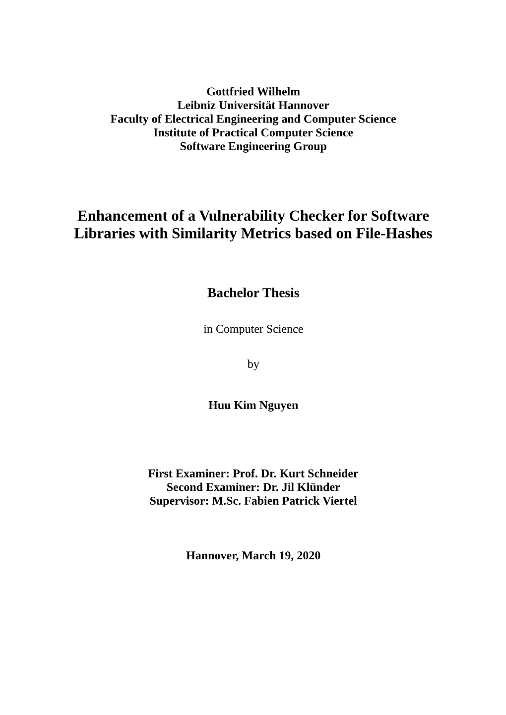 Enhancement of a Vulnerability Checker for Software Libraries with Similarity Metrics Based on File-Hashes