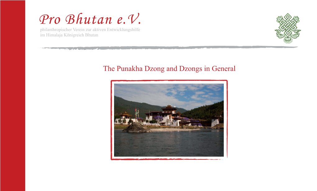 The Punakha Dzong and Dzongs in General