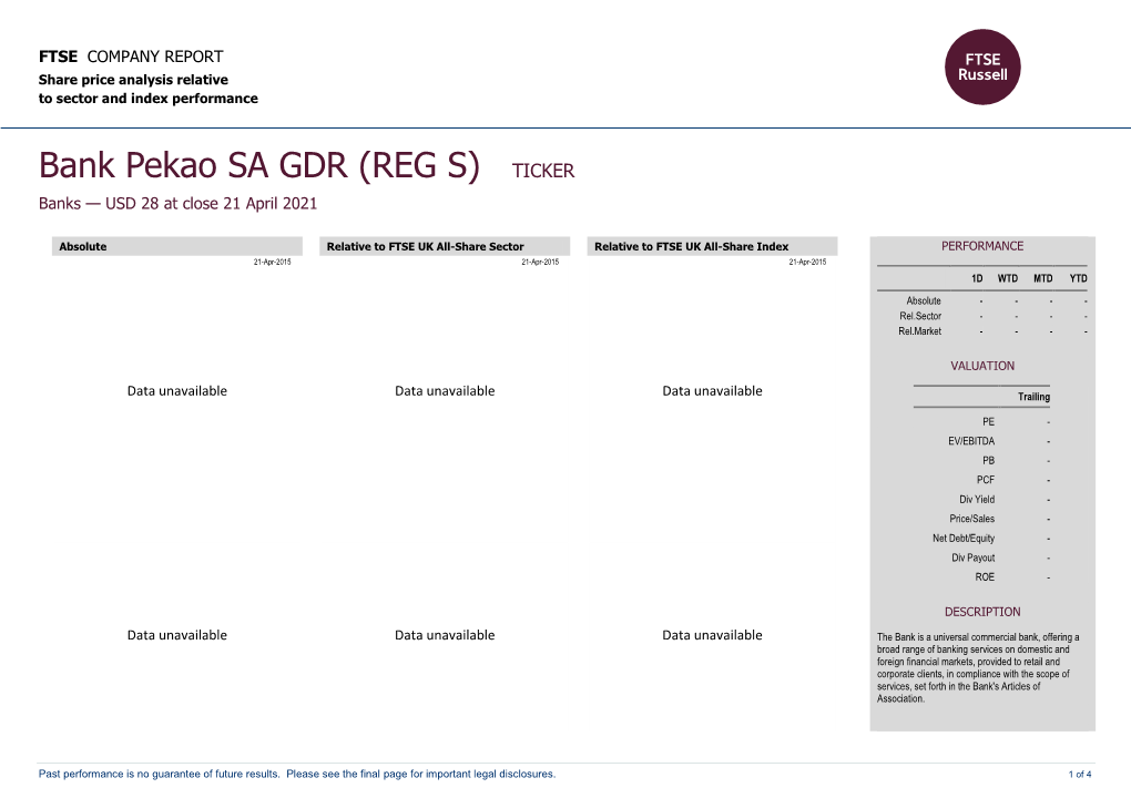 FTSE Factsheet