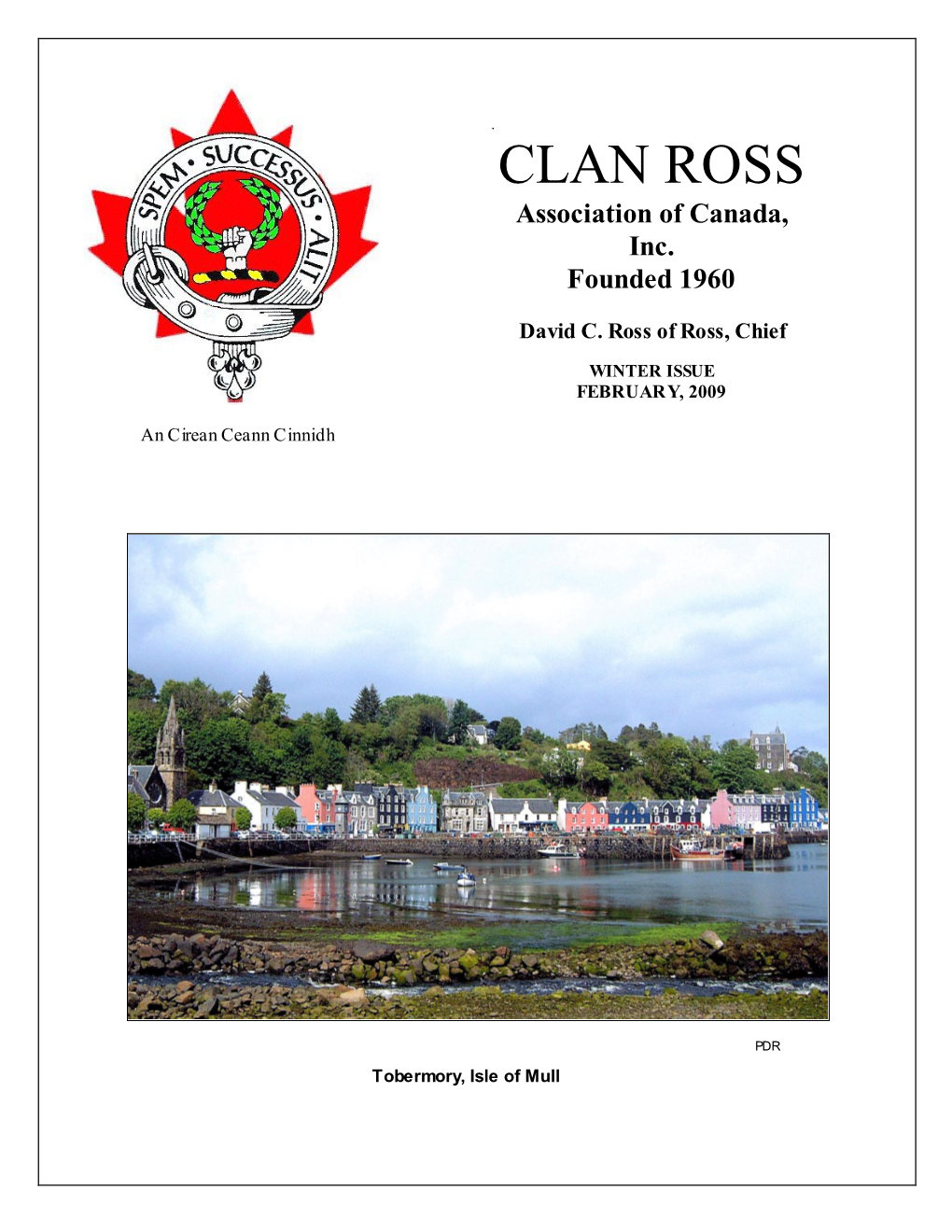 CLAN ROSS Association of Canada, Inc