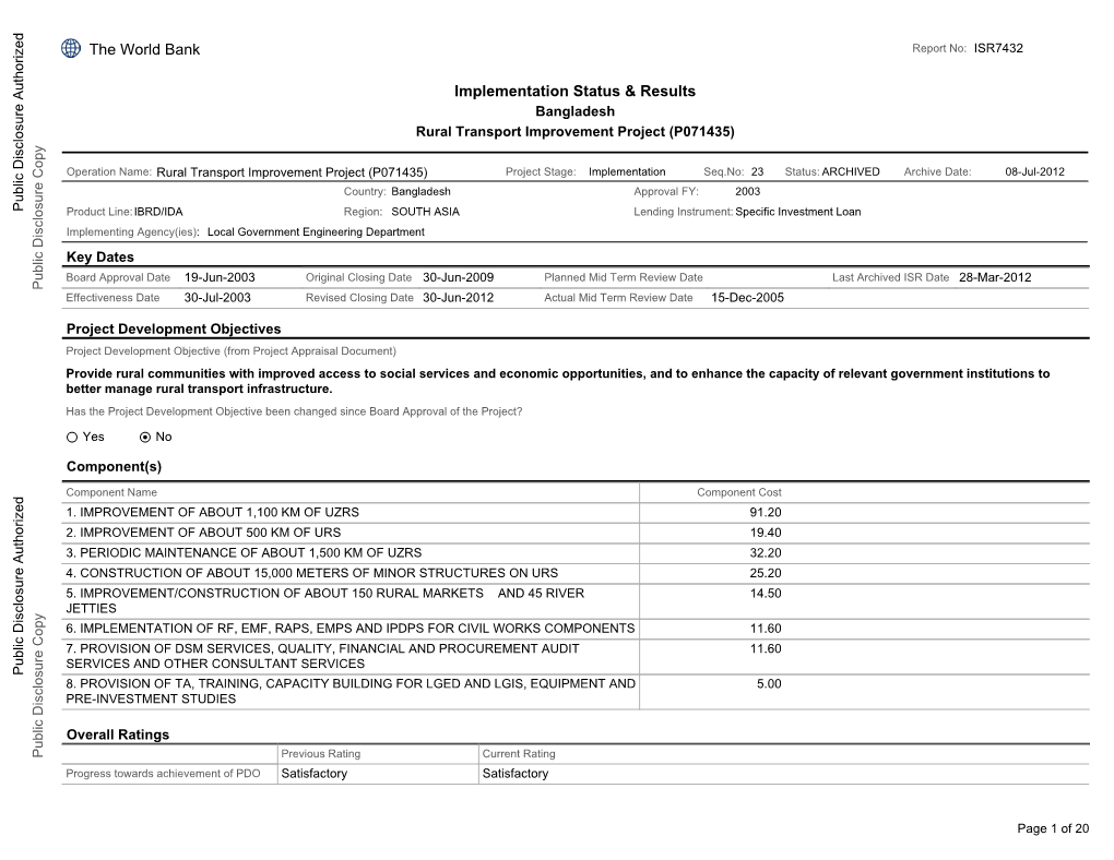 Implementation Status & Results