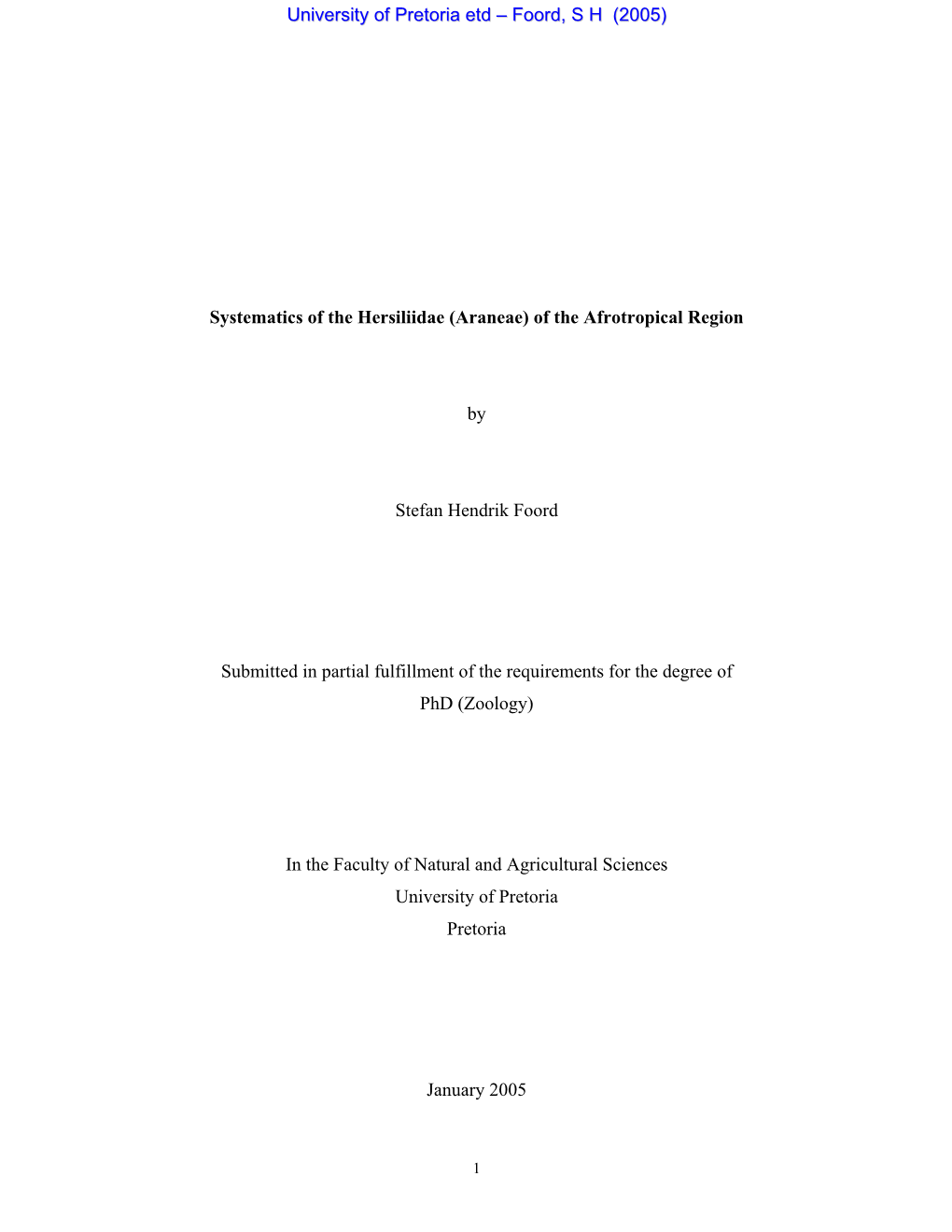 Systematics of the Hersiliidae (Araneae) of the Afrotropical Region