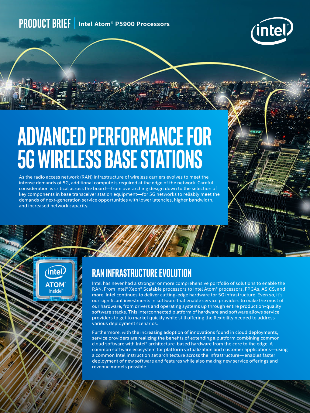 Intel Atom® P5900 Processors for 5G Network Edge Acceleration