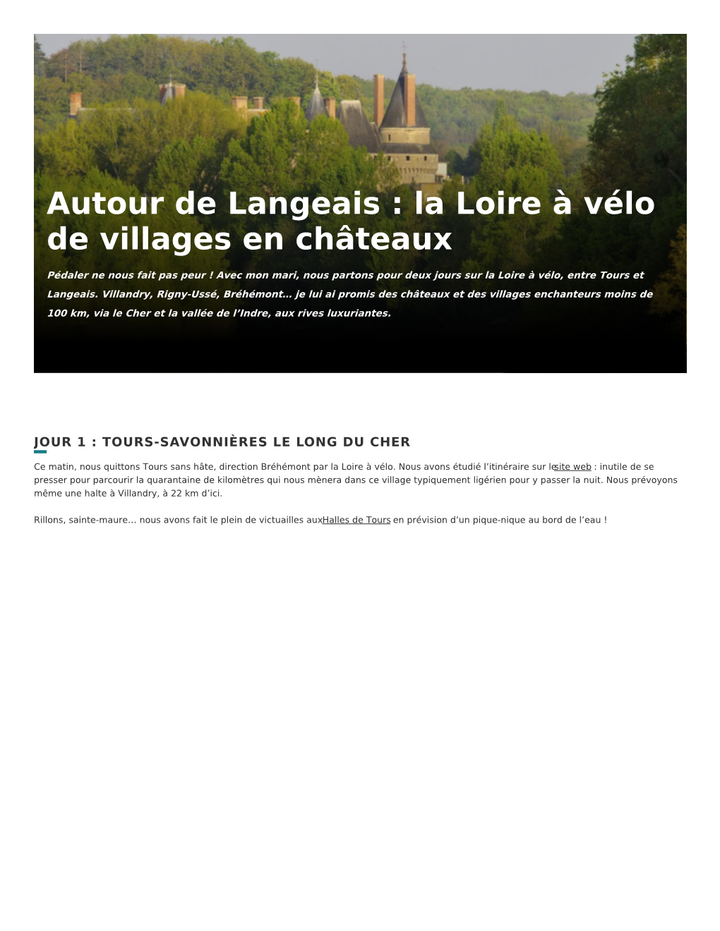 La Loire À Vélo De Villages En Châteaux