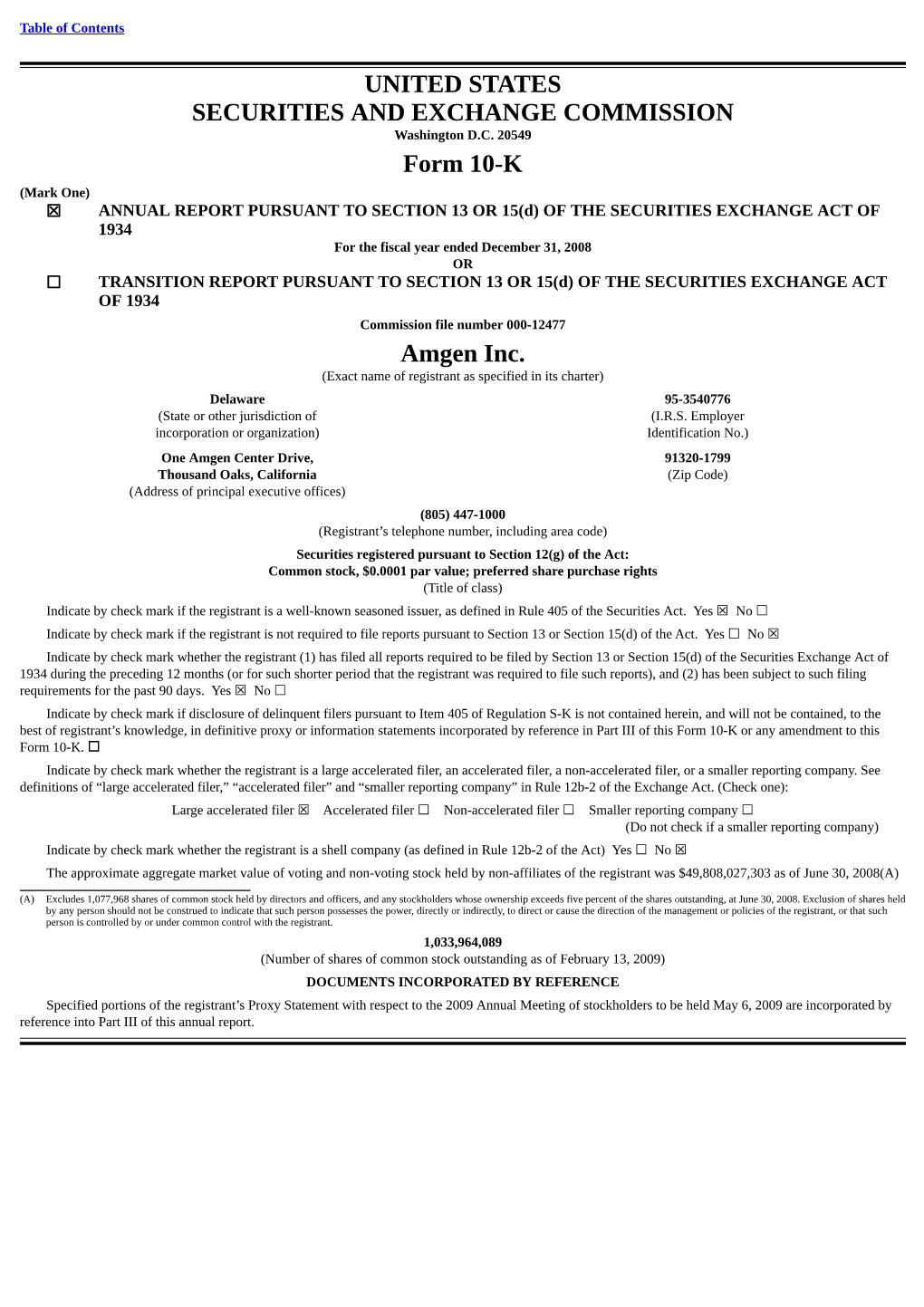 UNITED STATES SECURITIES and EXCHANGE COMMISSION Form