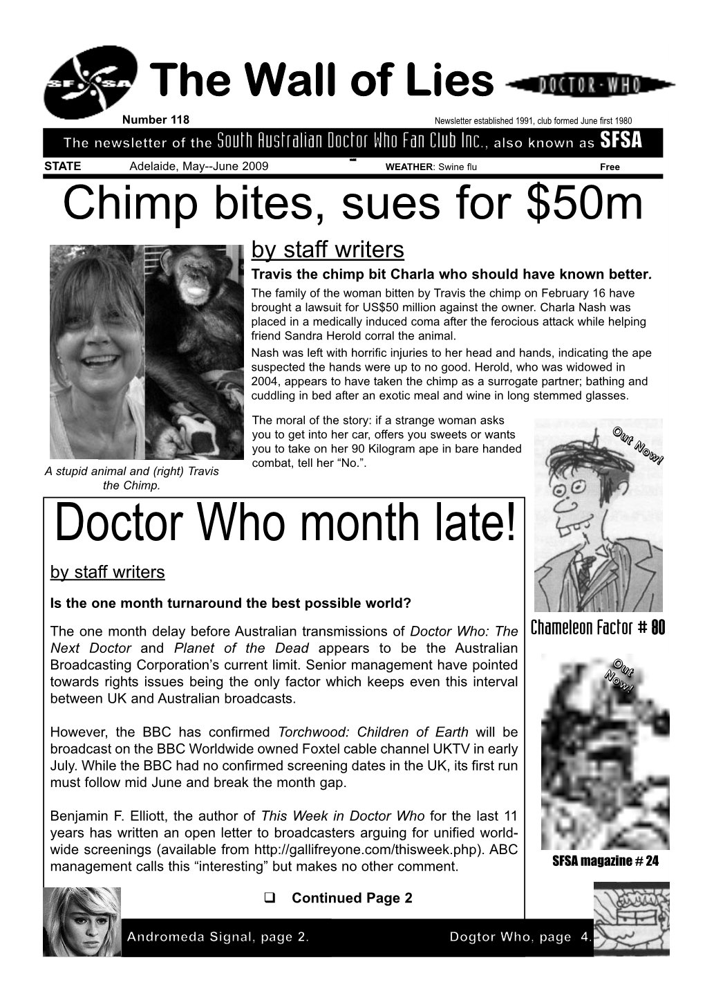 Doctor Who Month Late! by Staff Writers