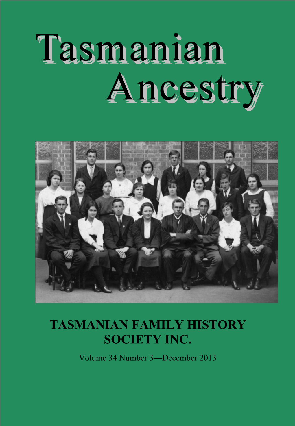 Tasmanian Family History Society Inc