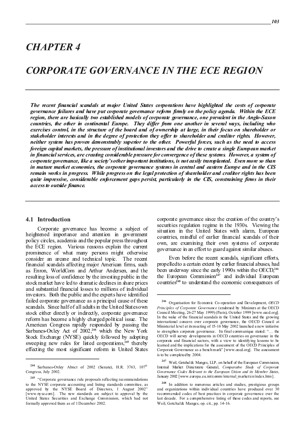 Chapter 4 Corporate Governance in the Ece Region