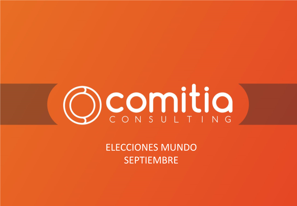 Elecciones Mundo Septiembre #Elecciones Mundo