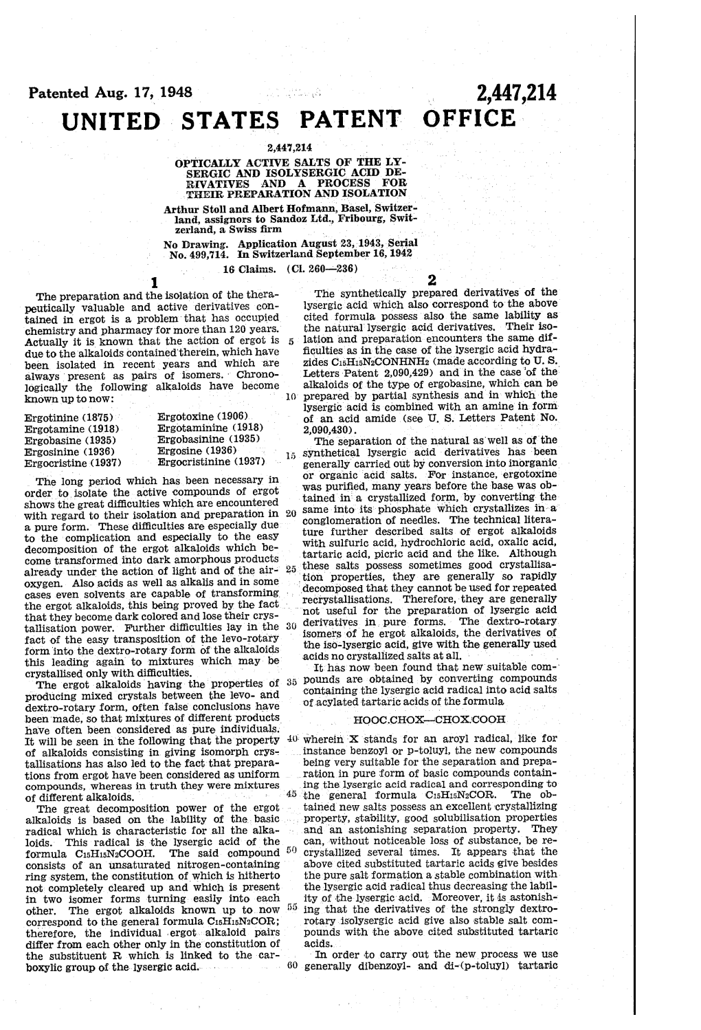 United States Patent