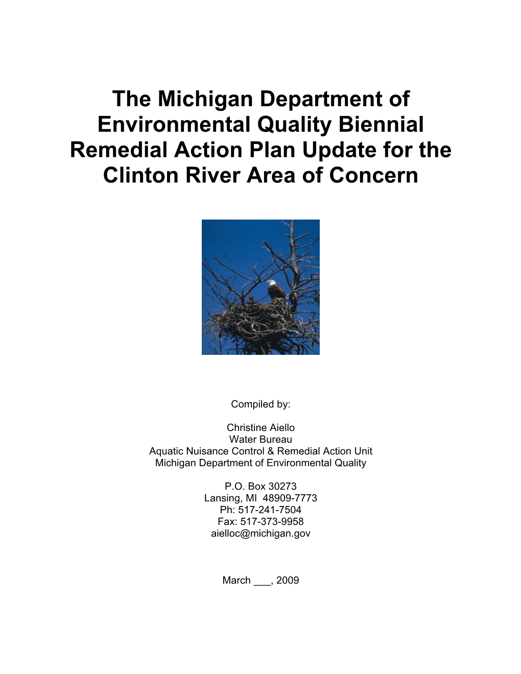 Clinton River Remedial Action Plan Update