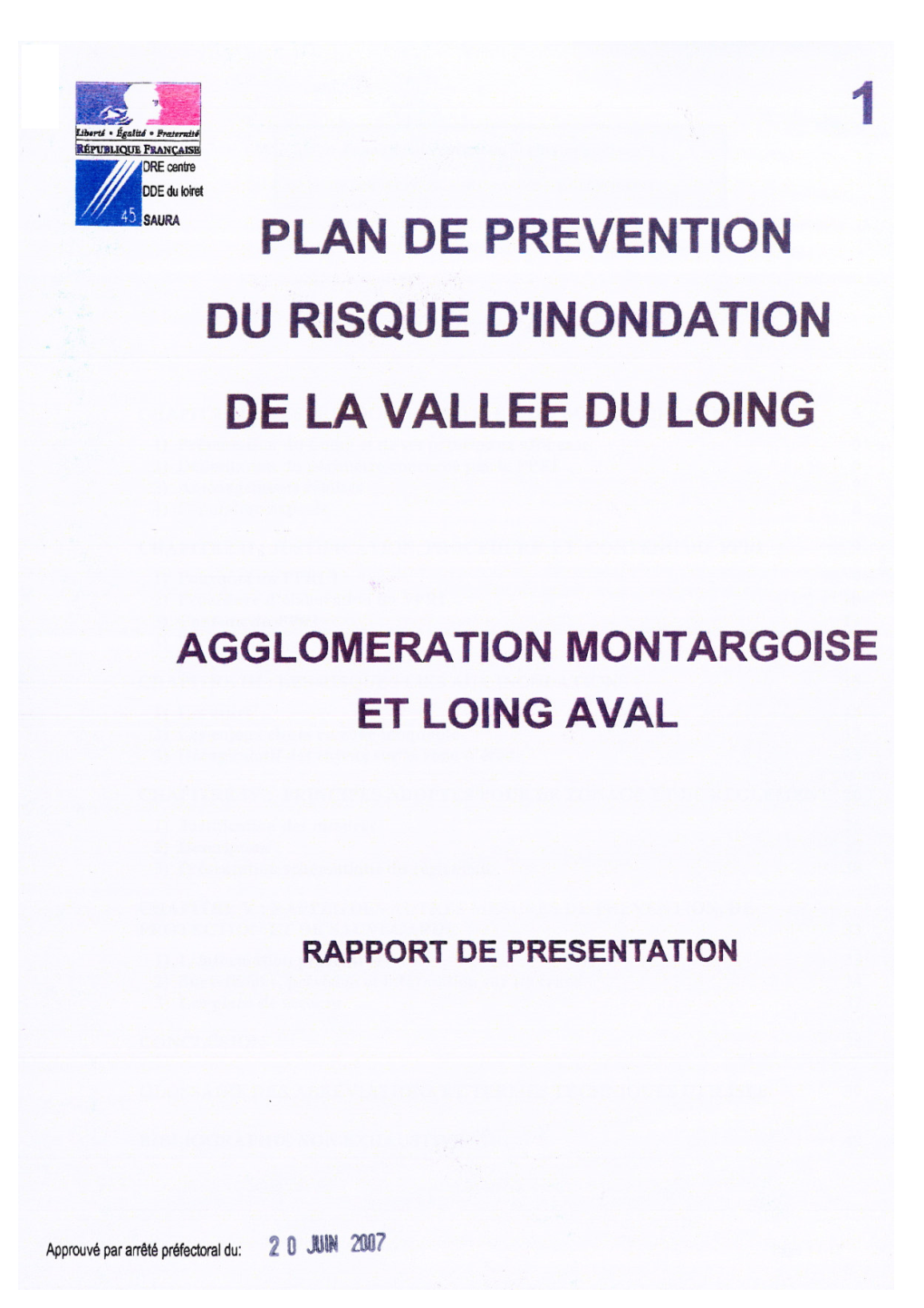 Plan De Prévention Du Risque D'inondation De La Vallée Du Loing Agglomeration Montargoise Et Loing Aval