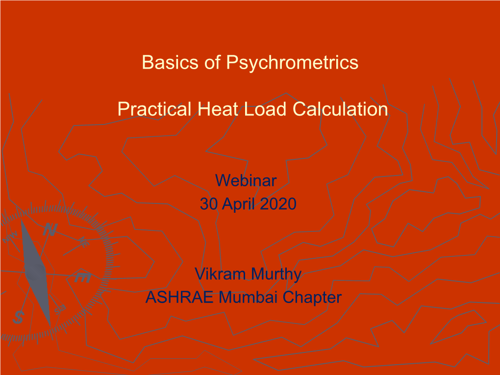 Basics of Psychrometrics Practical Heat Load Calculation