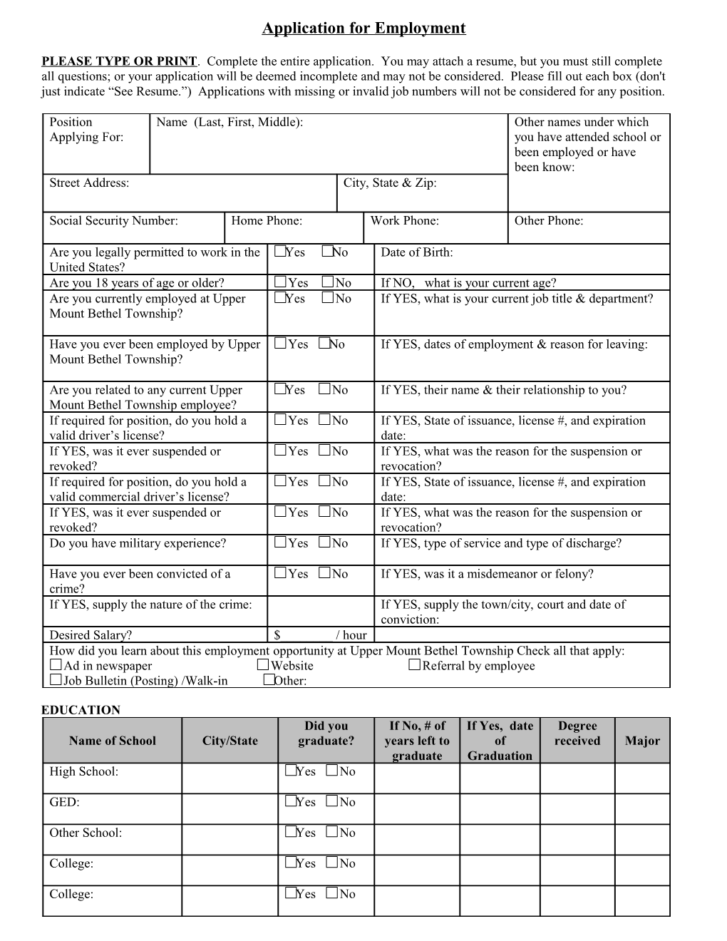 Application for Employment s11