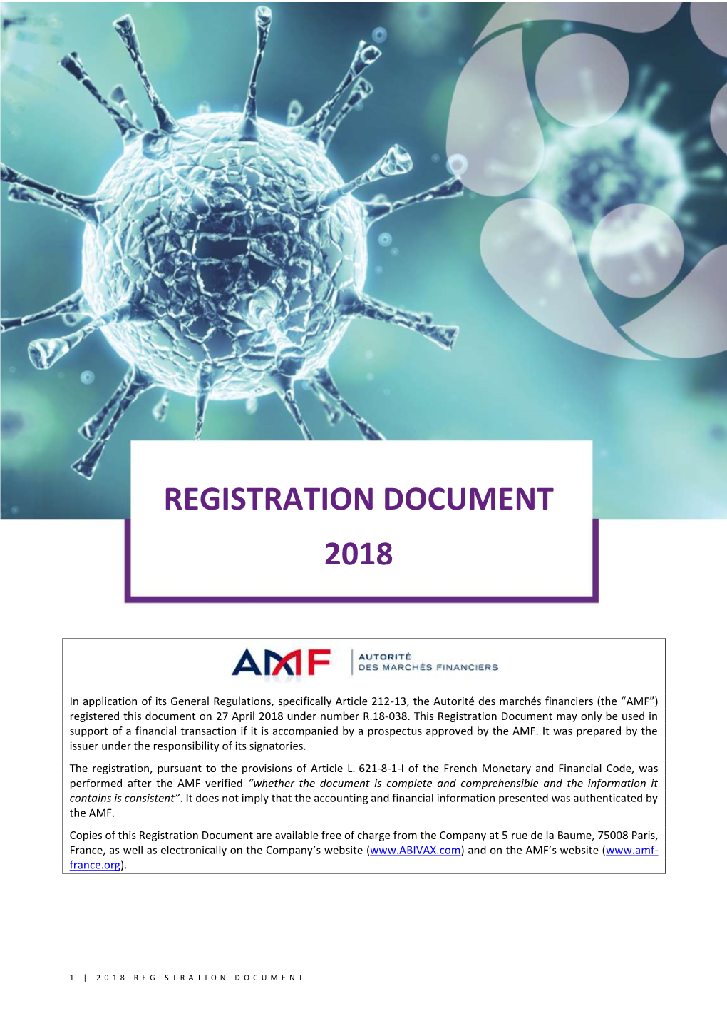 Registration Document 2018