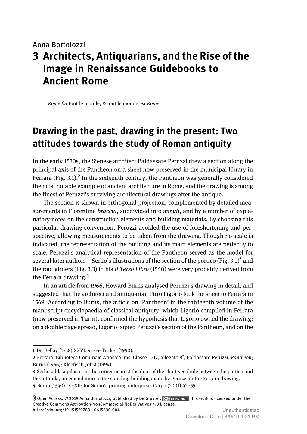 3 Architects, Antiquarians, and the Rise of the Image in Renaissance Guidebooks to Ancient Rome