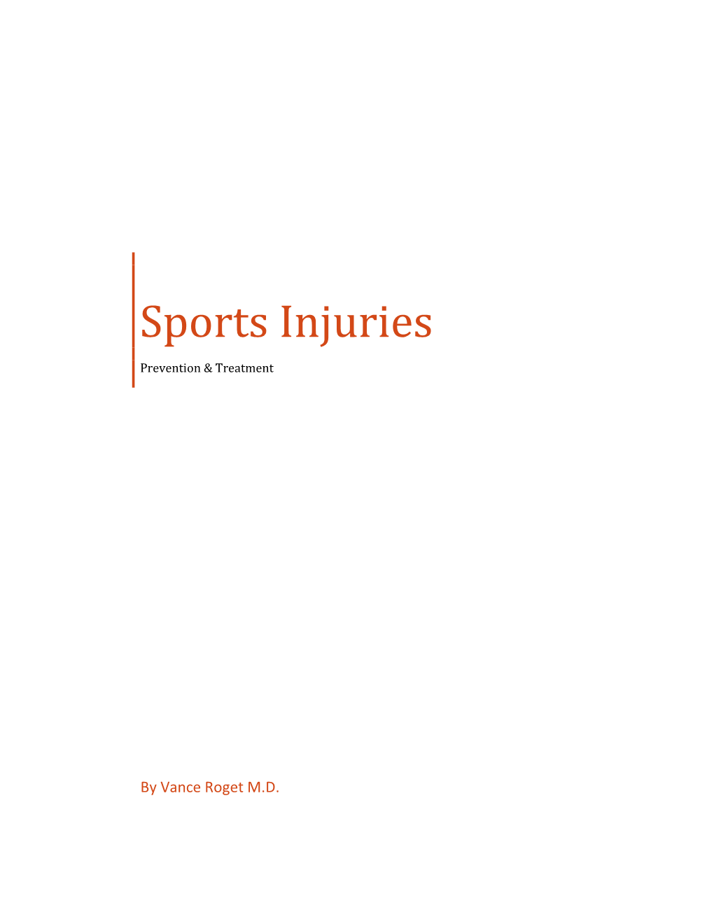 Sports Injuries