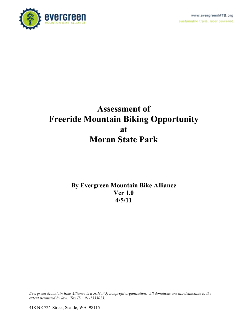 02-Evergreen Mt Bike Alliance Trail Proposal