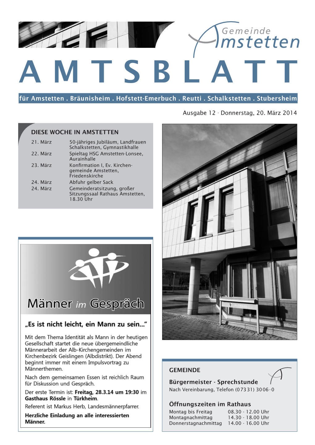 AMTSBLATT Fürfür Amstettenamstetten