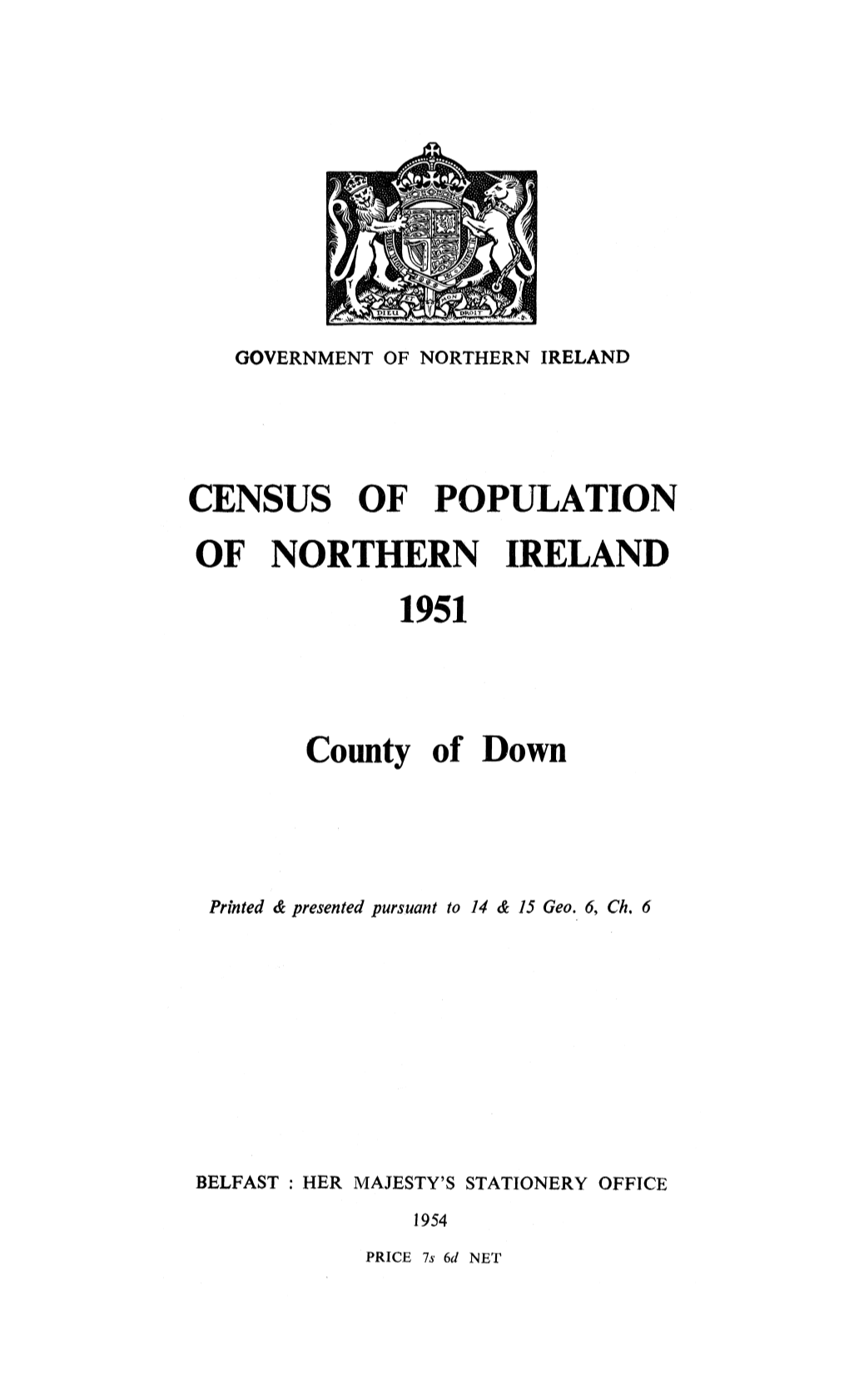 1951 Census Down County Report