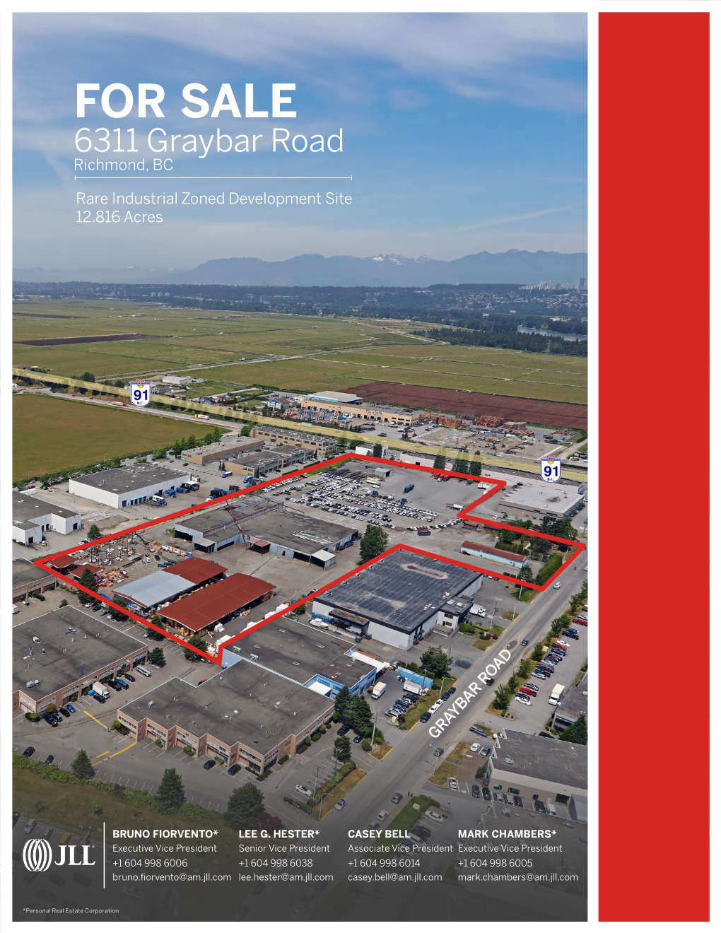 FOR SALE 6311 Graybar Road Richmond, BC