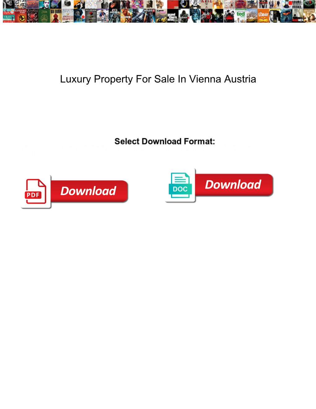 Luxury Property for Sale in Vienna Austria