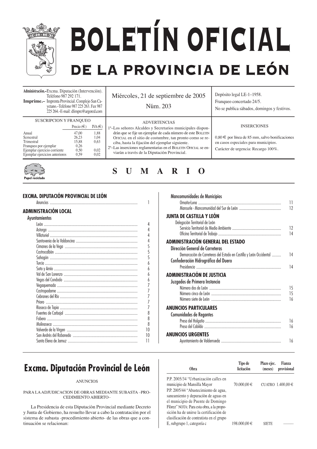 De La Provincia De León