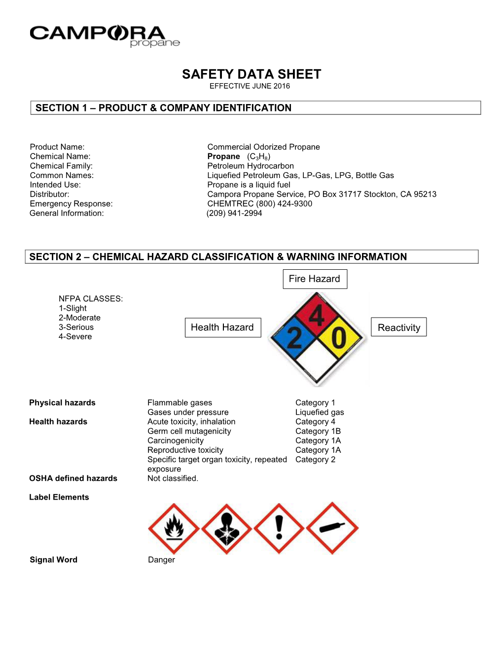 Material Safety Data Sheet