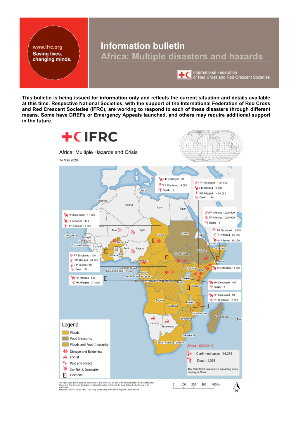 Information Bulletin Africa: Multiple Disasters and Hazards