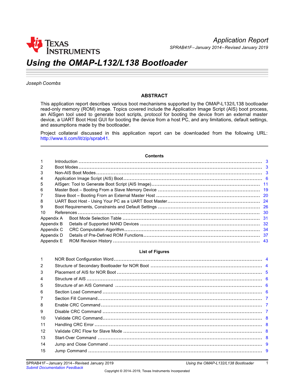 Using the OMAP-L132/L138 Bootloader