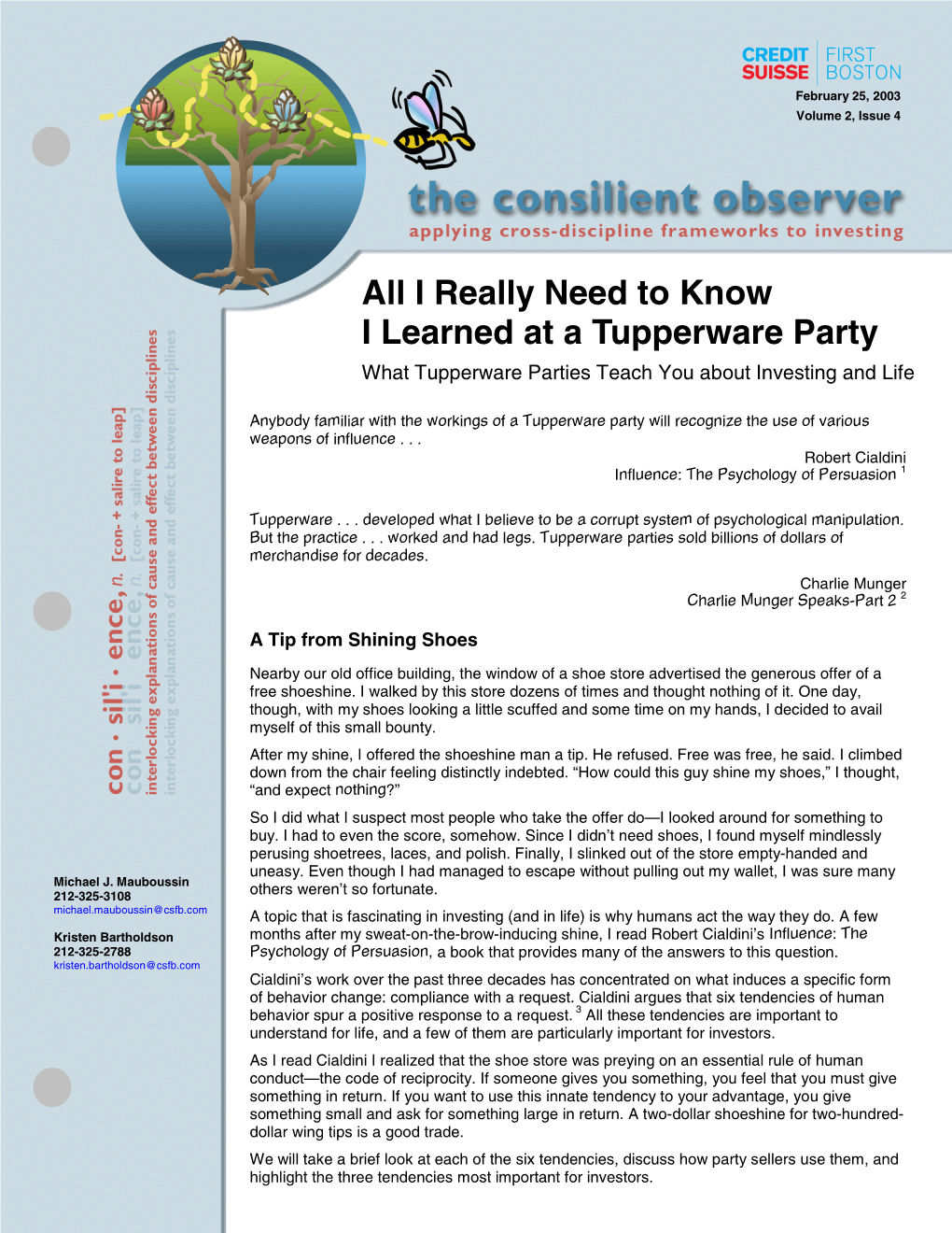 All I Really Need to Know I Learned at a Tupperware Party What Tupperware Parties Teach You About Investing and Life