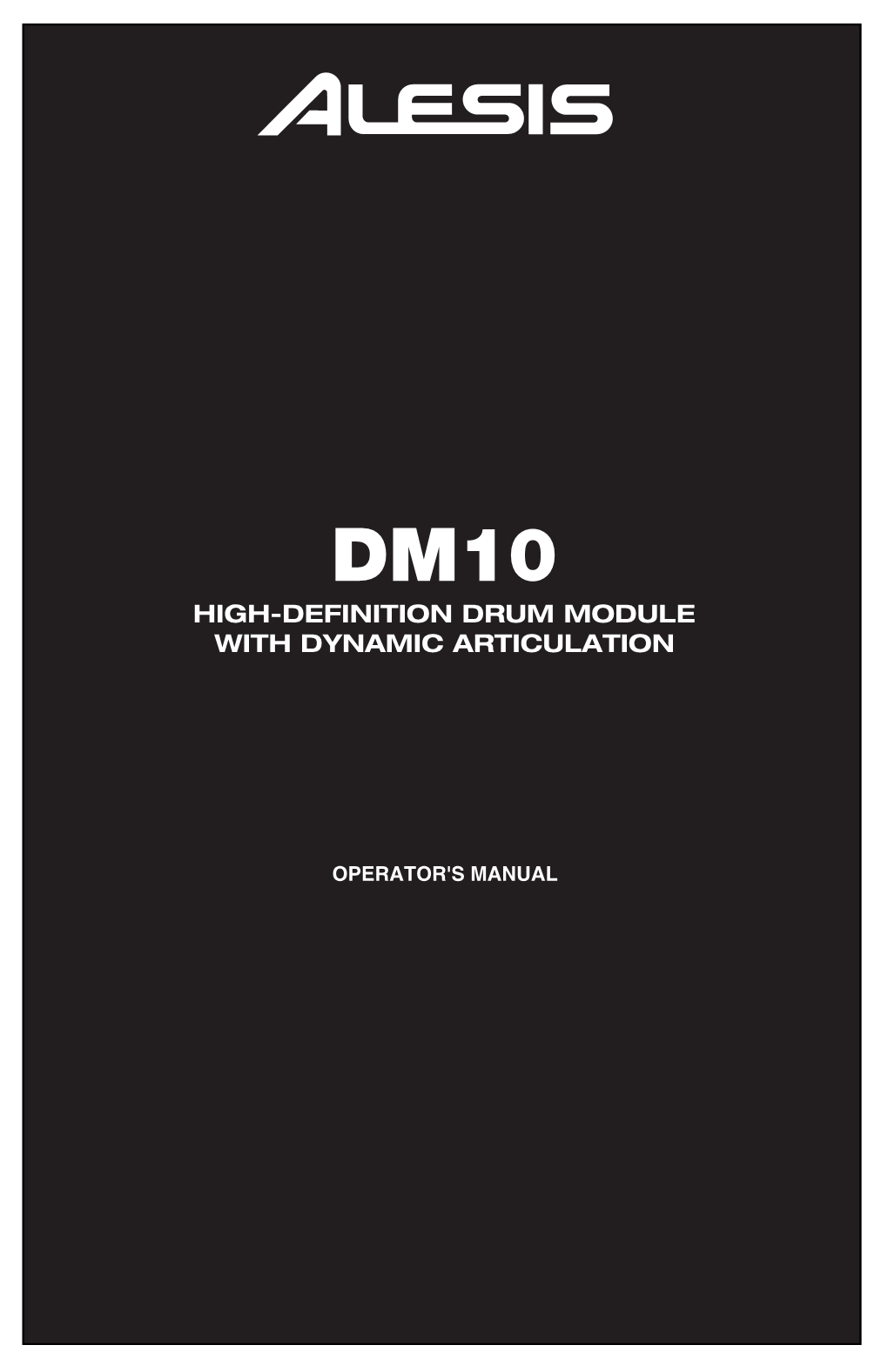Dm10 High-Definition Drum Module with Dynamic Articulation