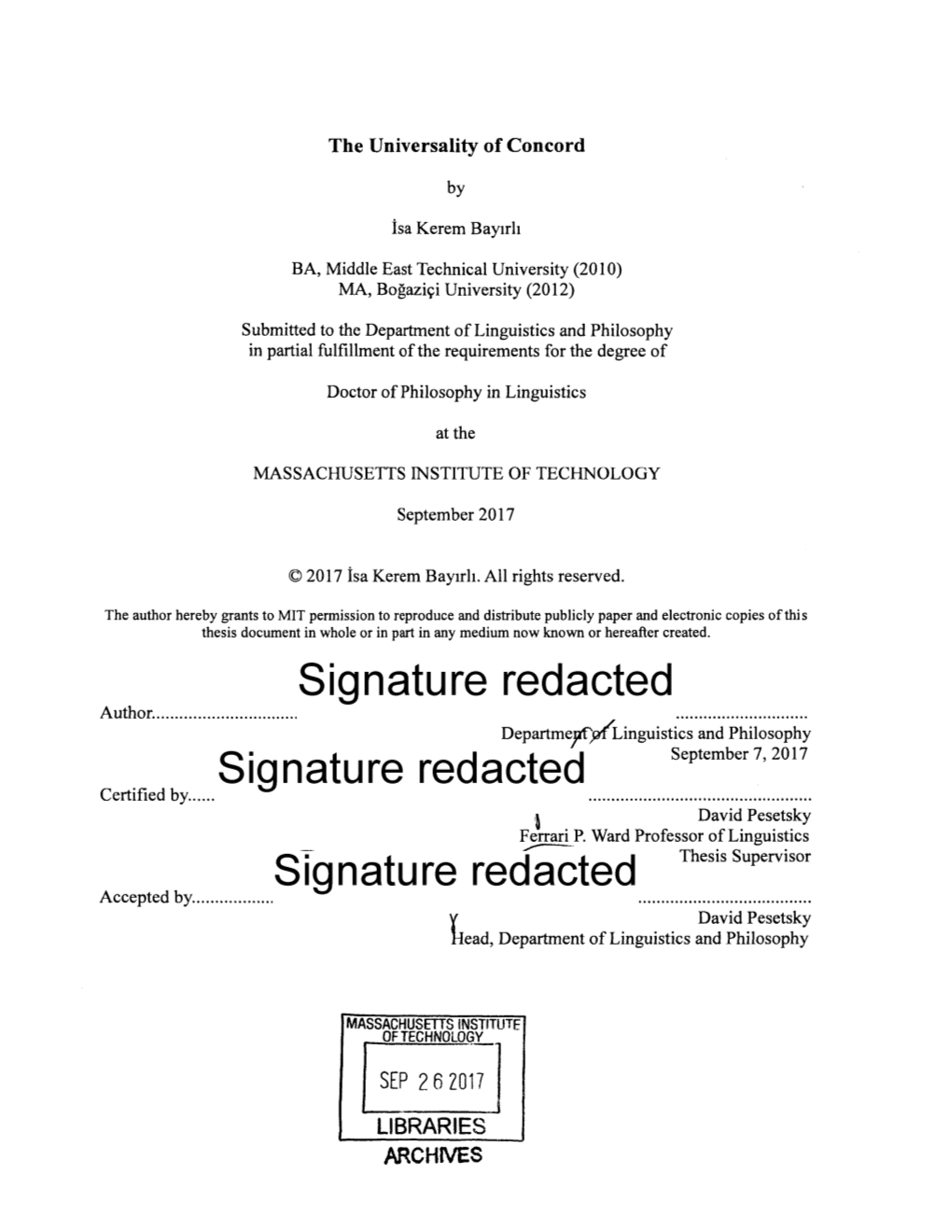 Nature Redacted September 7,2017 Certified By