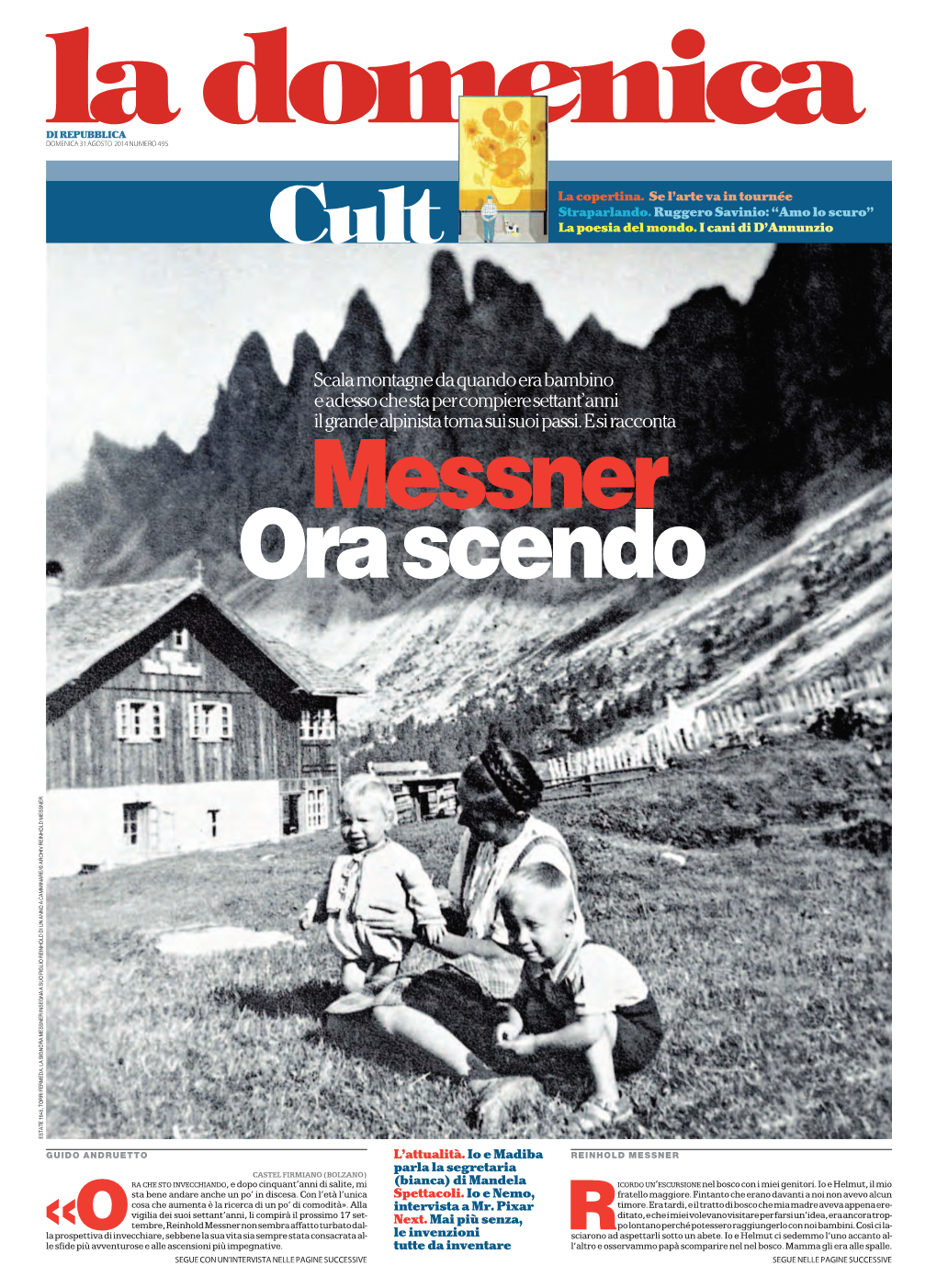 La Copertina. Reinhold Messner