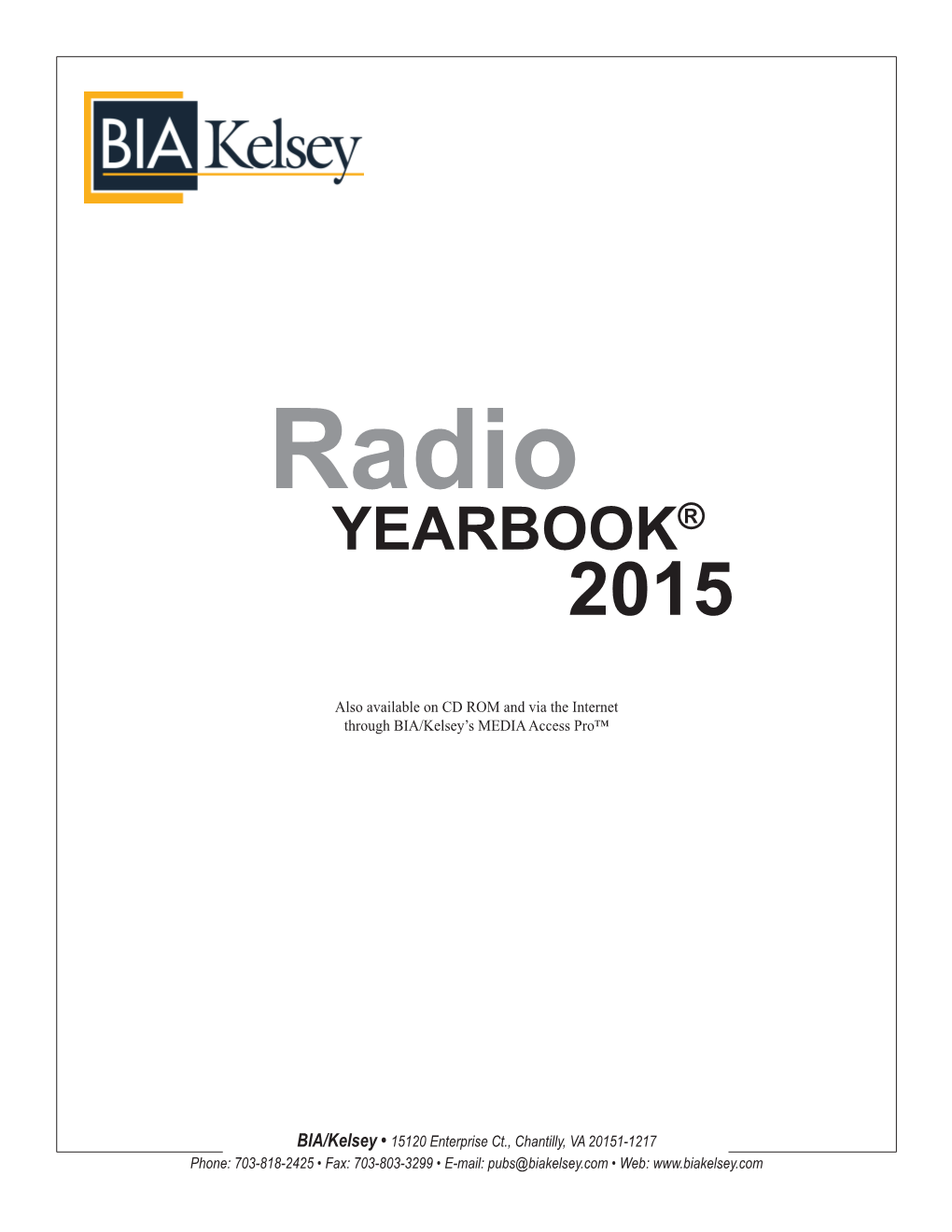 Radio YEARBOOK® 2015