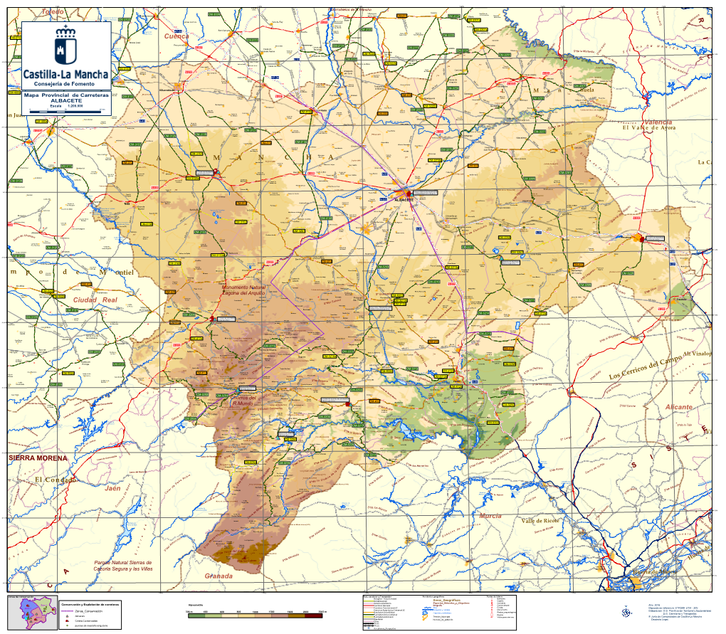 Mapa Carreteras 200 2018 Alb