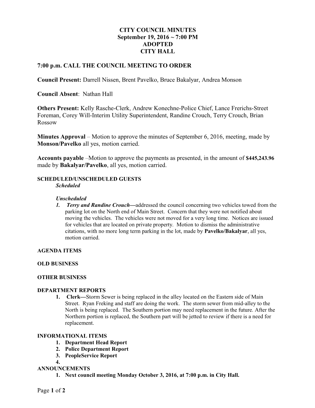 City Council Agenda