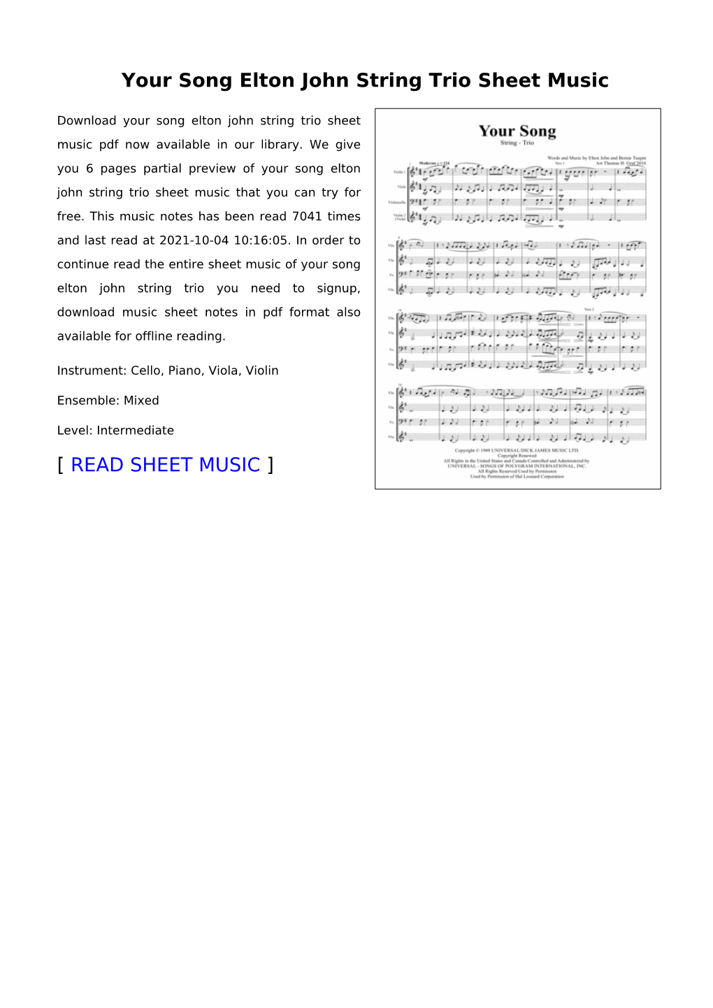 Your-Song-Elton-John-String-Trio.Pdf