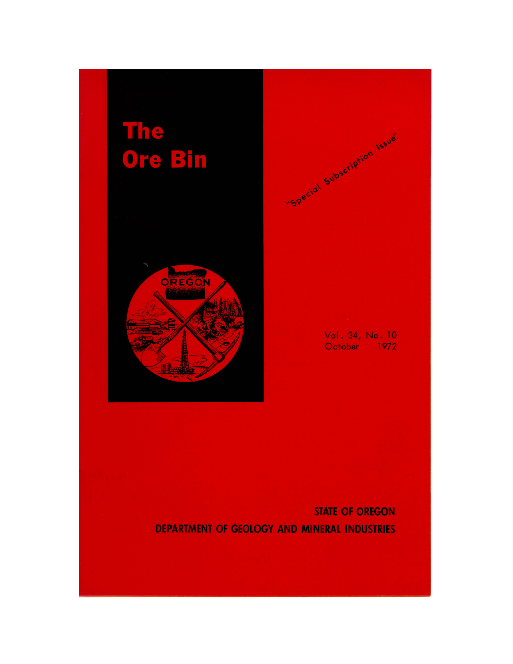 Ore Bin / Oregon Geology Magazine / Journal