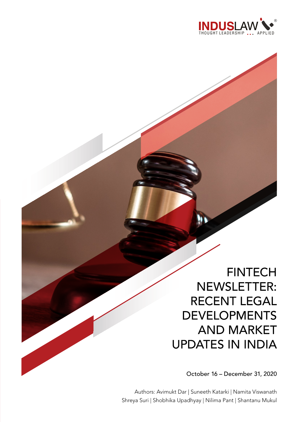 Fintech Newsletter: Recent Legal Developments and Market Updates in India