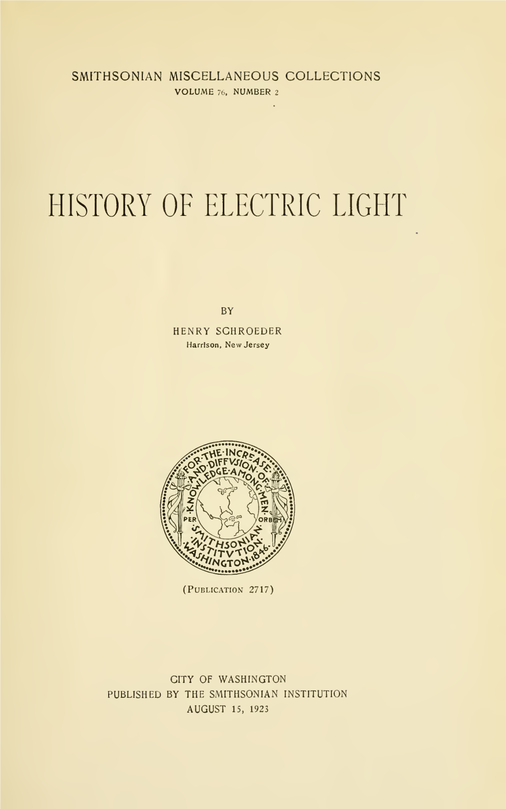 History of Electric Light