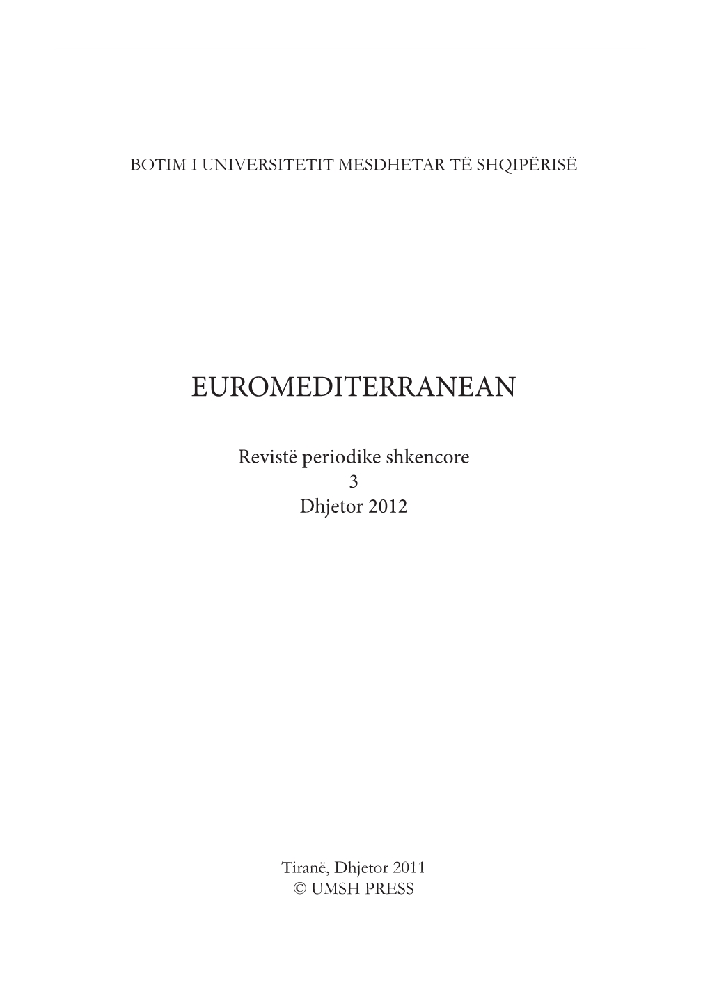 Revista Euromediterranean Nr. 3