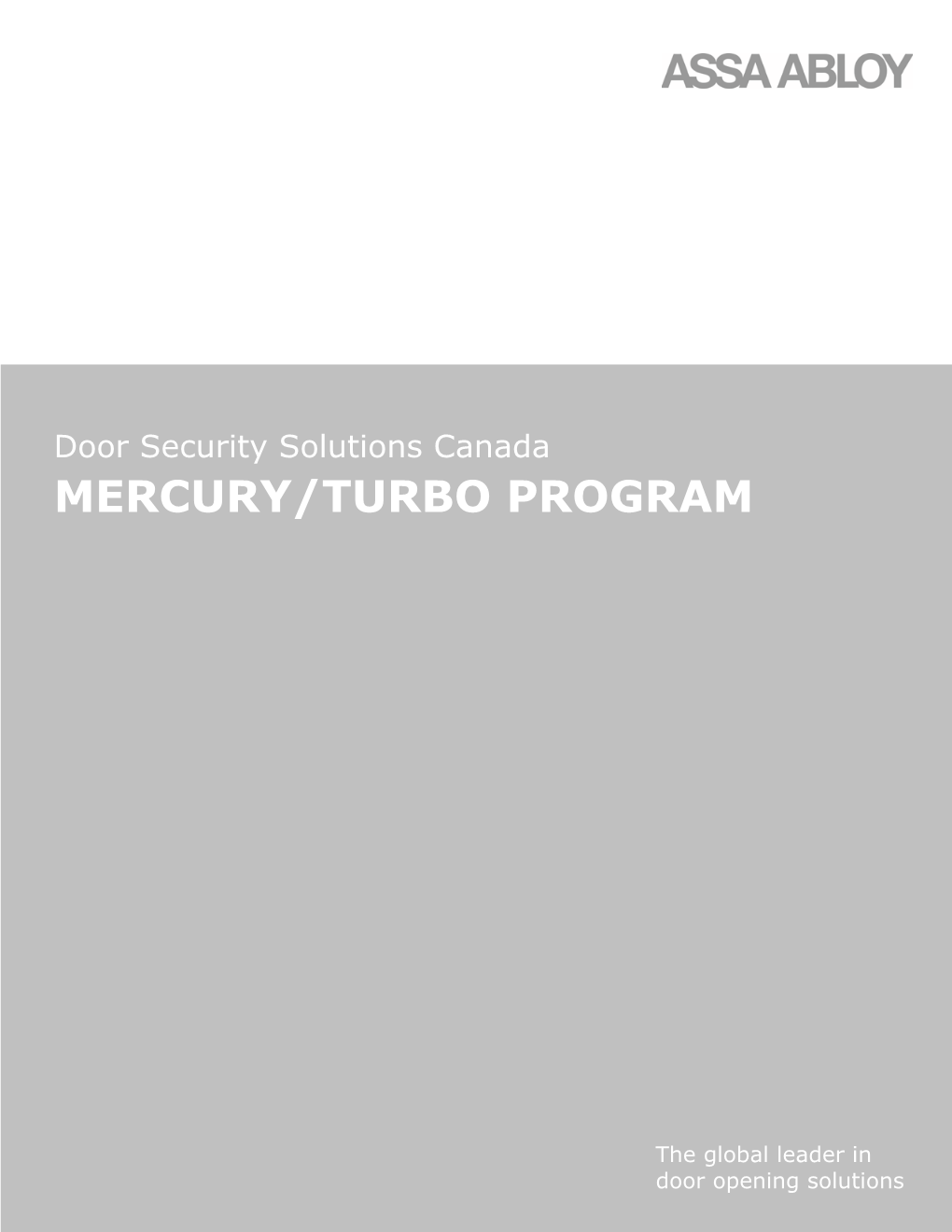 Mercury/Turbo Program