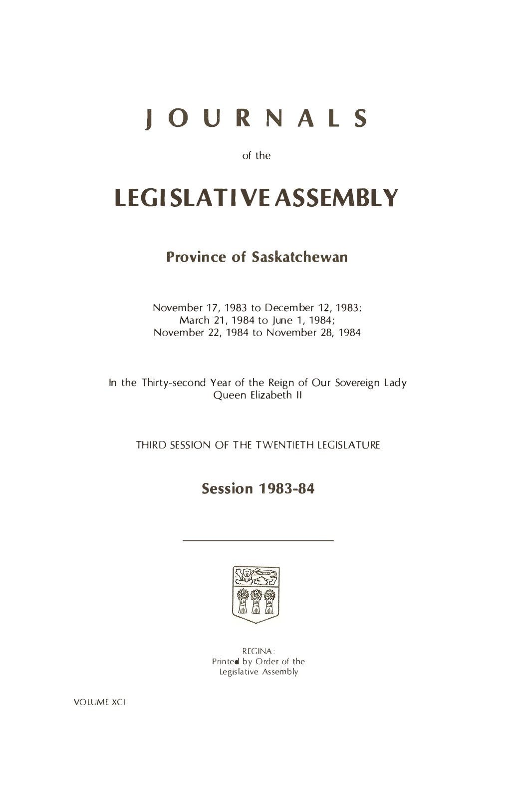 3Rd Session 20Th Legislature