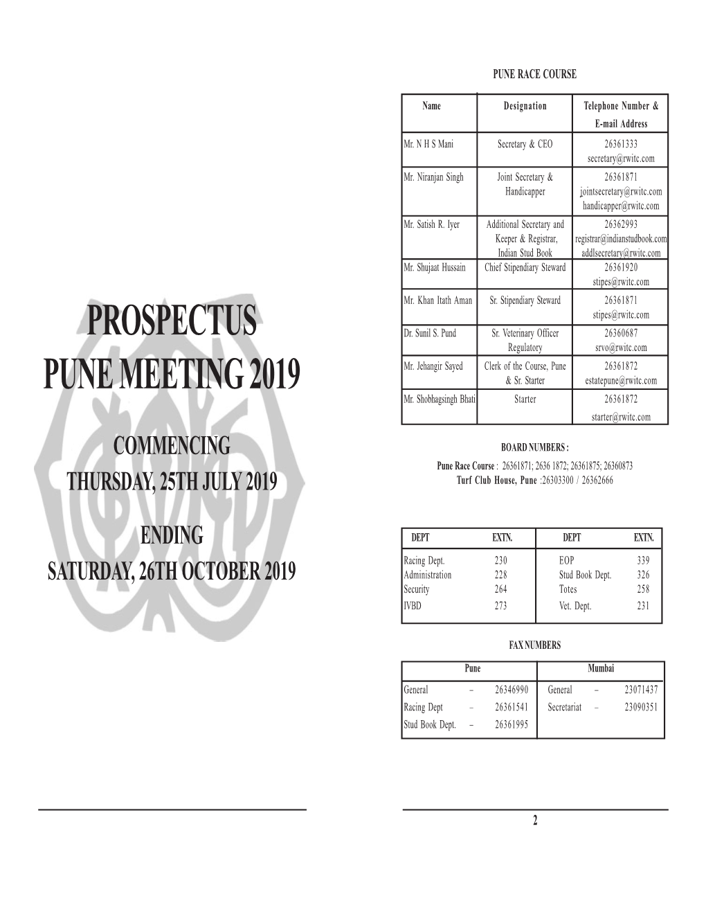 PUNE PROSPECTUS 100 PERCENT 2019 Jd.Pmd