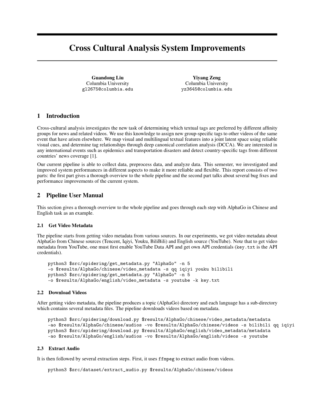 System: Pipeline Performance Enhancement